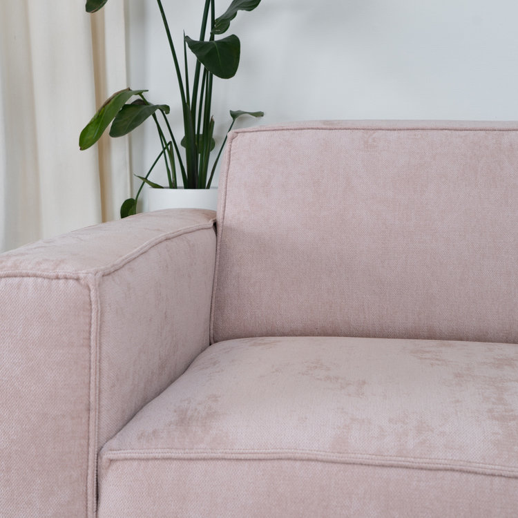 Sofa 3-Sitzer Kansas Stoff rosa