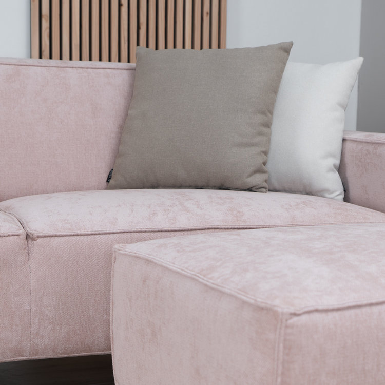 Sofa 3-Sitzer Kansas Stoff rosa