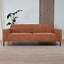 Sofa 3-Sitzer Kansas Stoff terracotta