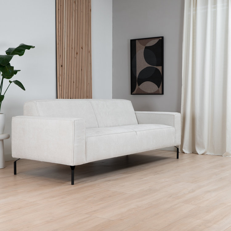 Sofa 3-Sitzer Kansas Stoff beige