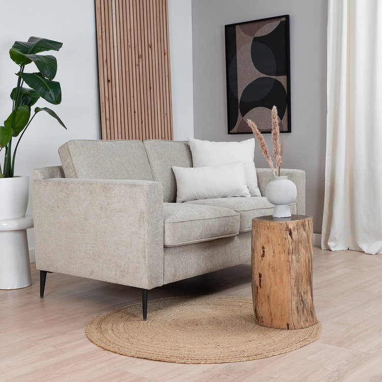 Sofa 2-Sitzer Orlando Stoff taupe