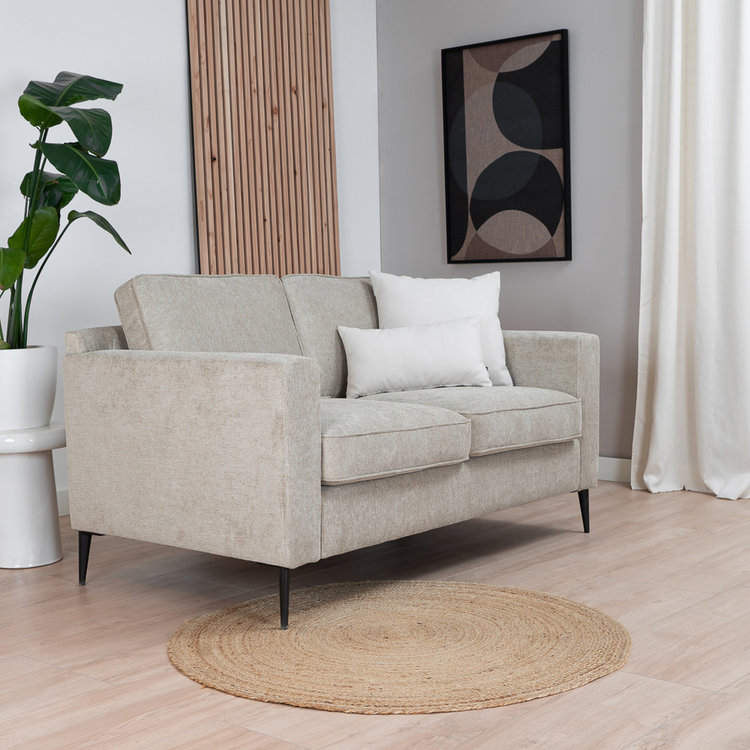 Sofa 2-Sitzer Orlando Stoff taupe