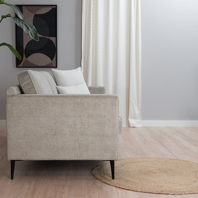 Sofa 3-Sitzer Orlando Stoff taupe