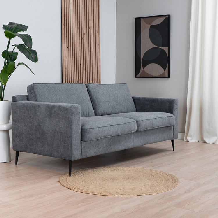 Sofa 3-Sitzer Orlando Stoff anthrazit