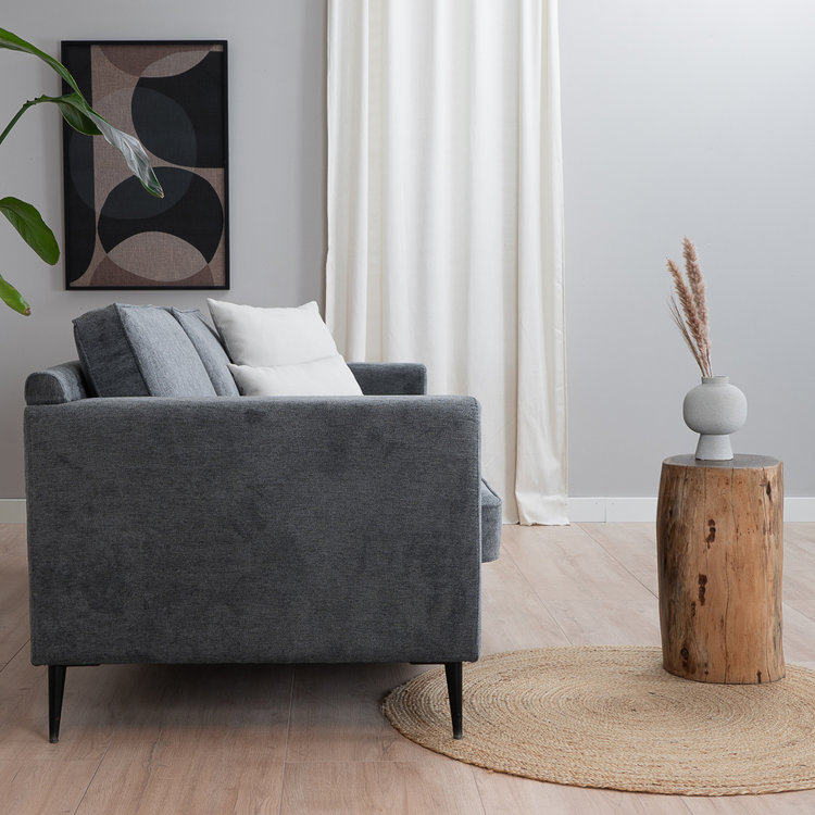 Sofa 3-Sitzer Orlando Stoff anthrazit