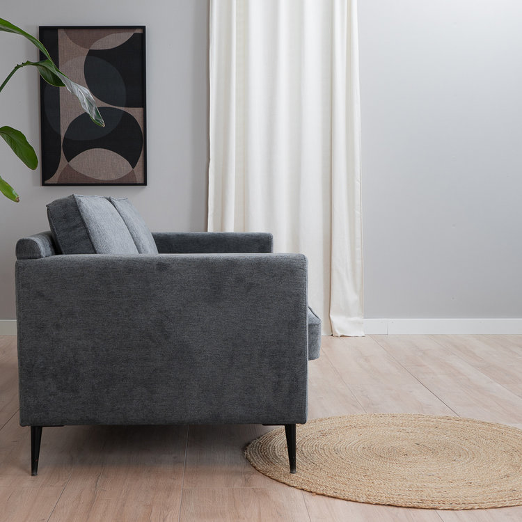 Sofa 3-Sitzer Orlando Stoff anthrazit