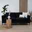 Sofa 3-Sitzer Orlando Stoff schwarz