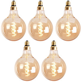 Leuchtmittel LED Ø 12,5 cm gold  (5er Set)