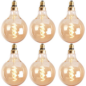 Leuchtmittel LED Ø 12,5 cm gold  (6er Set)