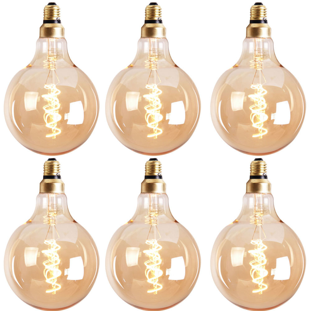 Leuchtmittel LED Ø 12,5 cm gold  (6er Set)