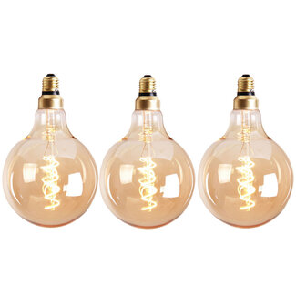 Leuchtmittel LED Ø 9,5 cm gold (3er Set)