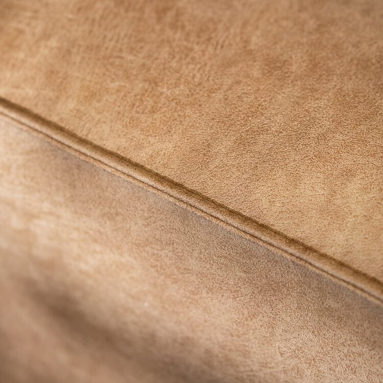 Ecksofa Kansas Leder beige rechts
