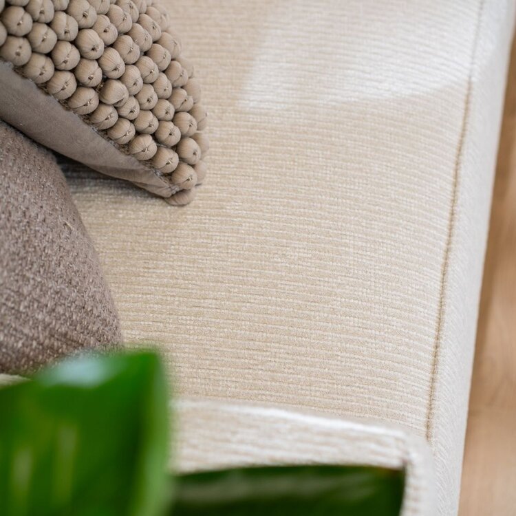 Ecksofa Kansas Stoff off white rechts