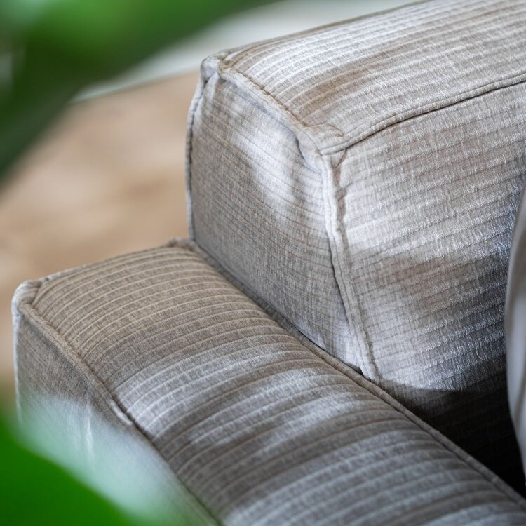 Ecksofa Kansas Chenille hellgrau rechts