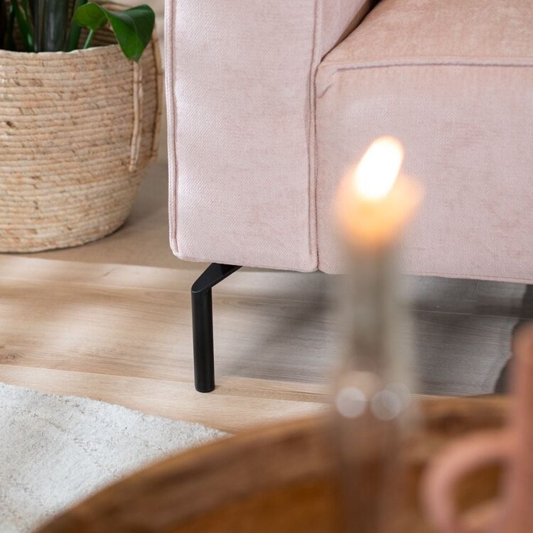 Ecksofa Kansas Stoff rosa rechts