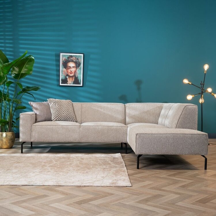 Ecksofa Kansas Stoff taupe rechts