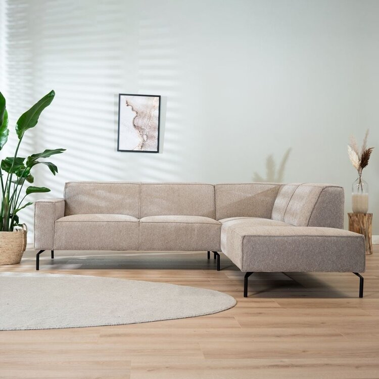 Ecksofa Kansas Stoff taupe rechts