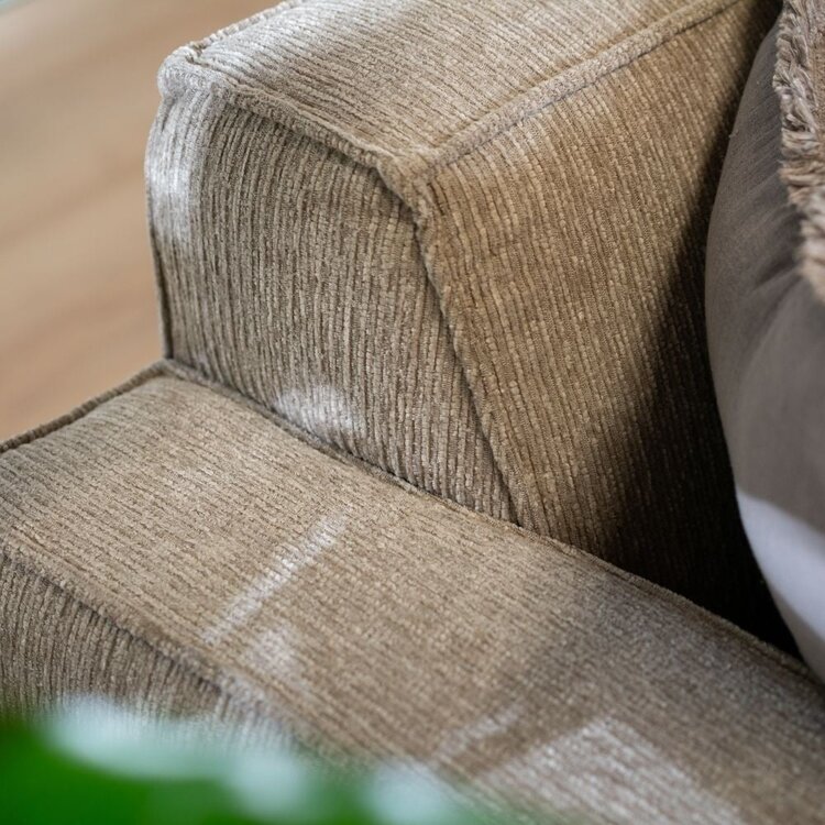 Ecksofa Kansas Stoff taupe rechts