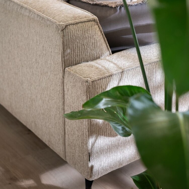 Ecksofa Kansas Stoff taupe rechts