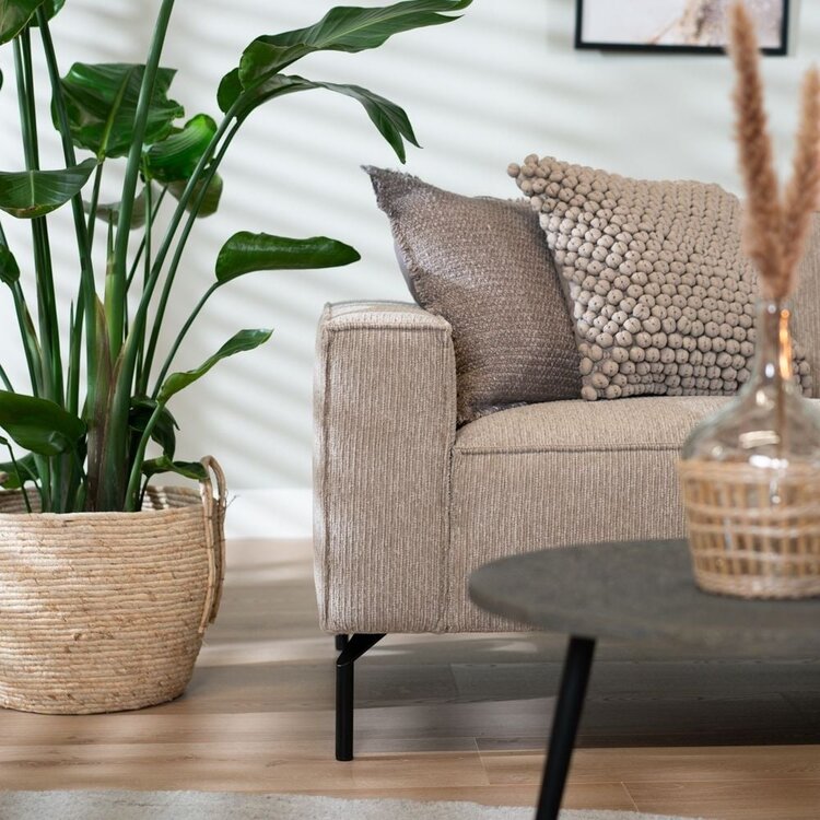 Ecksofa Kansas Stoff taupe rechts