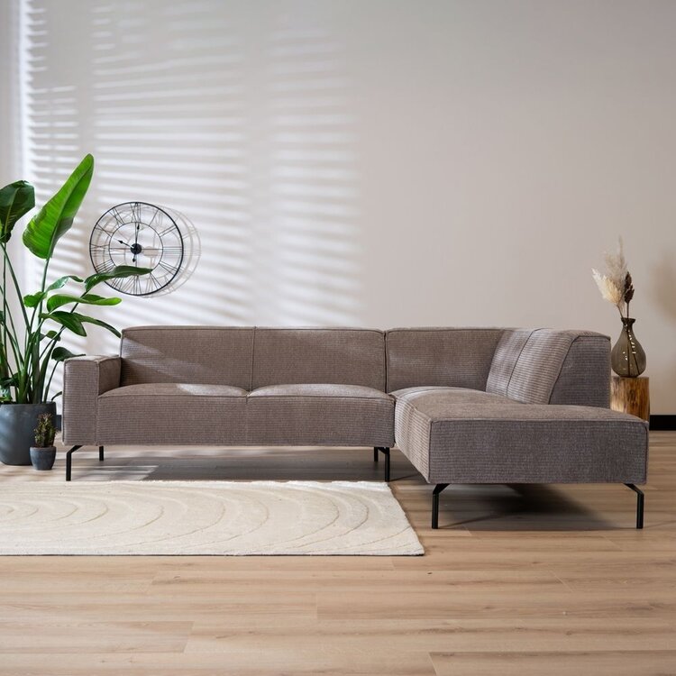 Ecksofa Kansas Chenille taupe rechts