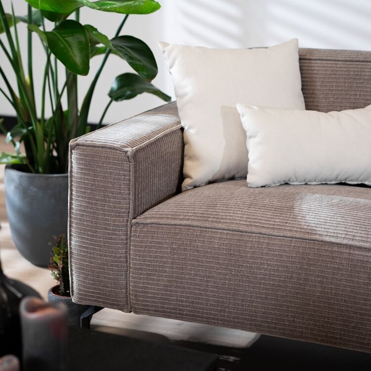 Ecksofa Kansas Chenille taupe rechts