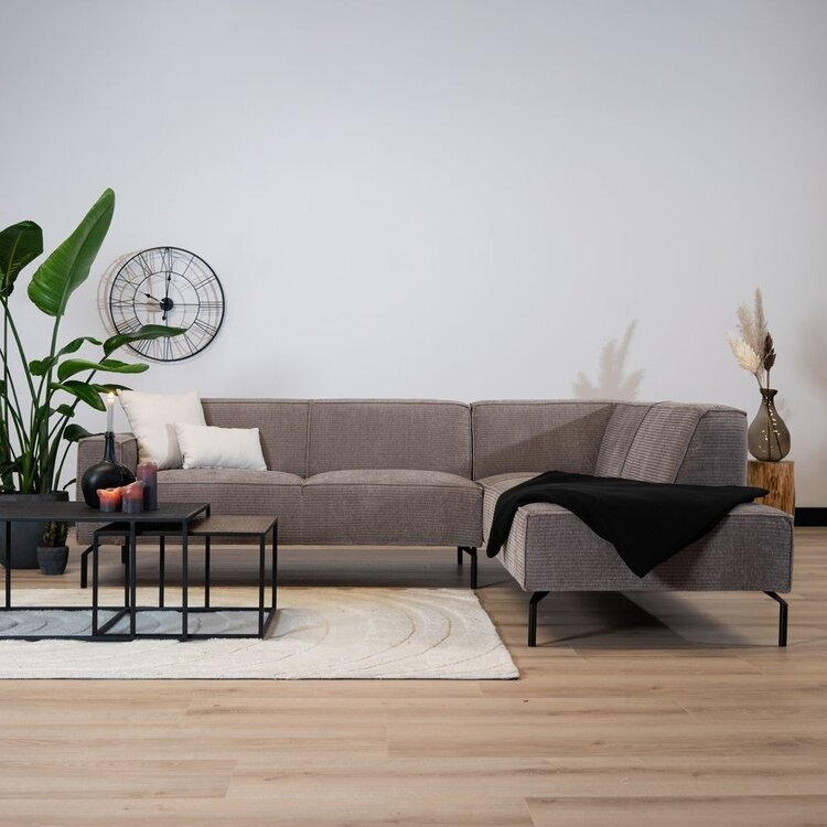 Ecksofa Kansas Chenille taupe rechts