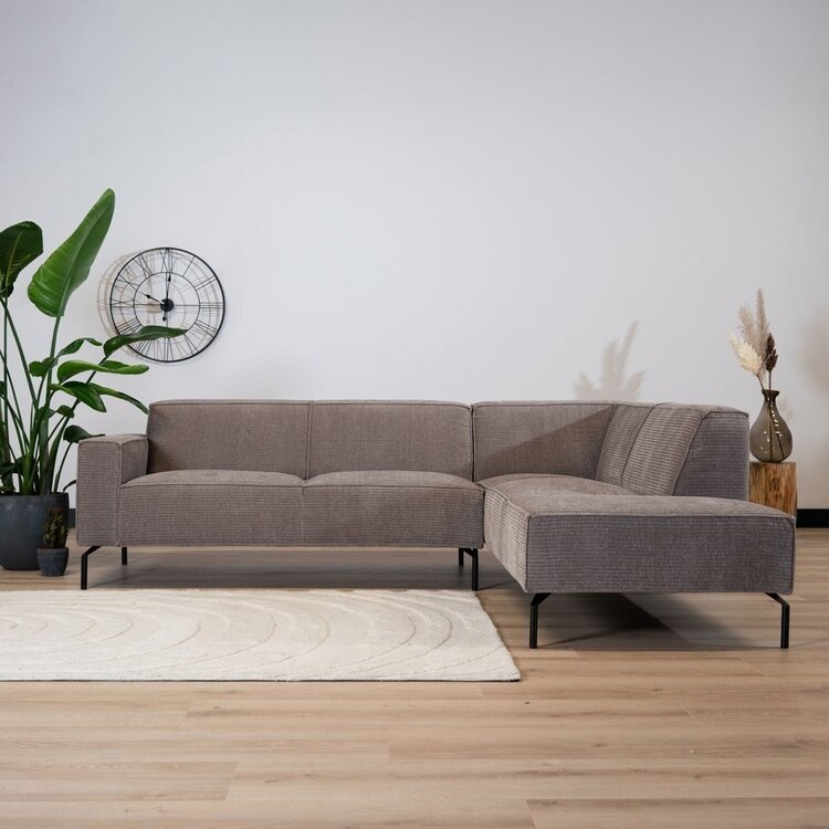 Ecksofa Kansas Chenille taupe rechts