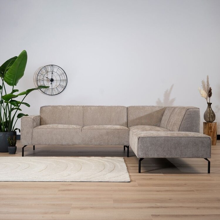Ecksofa Kansas Stoff taupe rechts