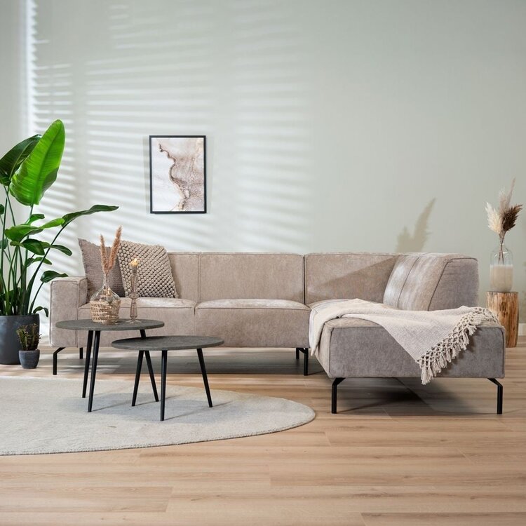 Ecksofa Kansas Stoff taupe rechts