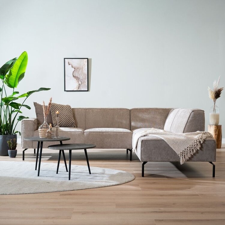 Ecksofa Kansas Stoff taupe rechts