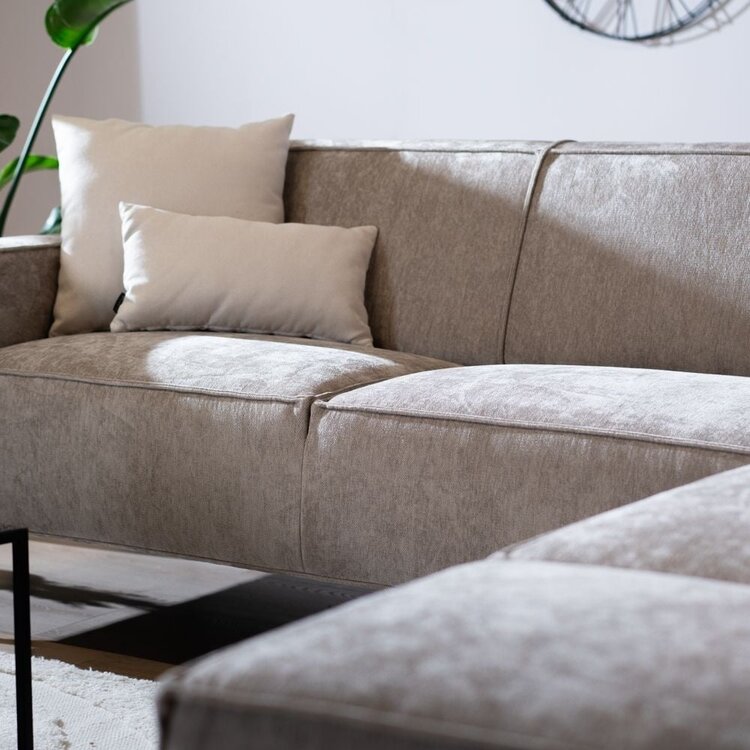 Ecksofa Kansas Stoff taupe rechts