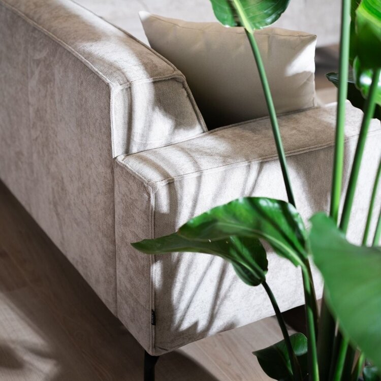 Ecksofa Kansas Stoff taupe rechts