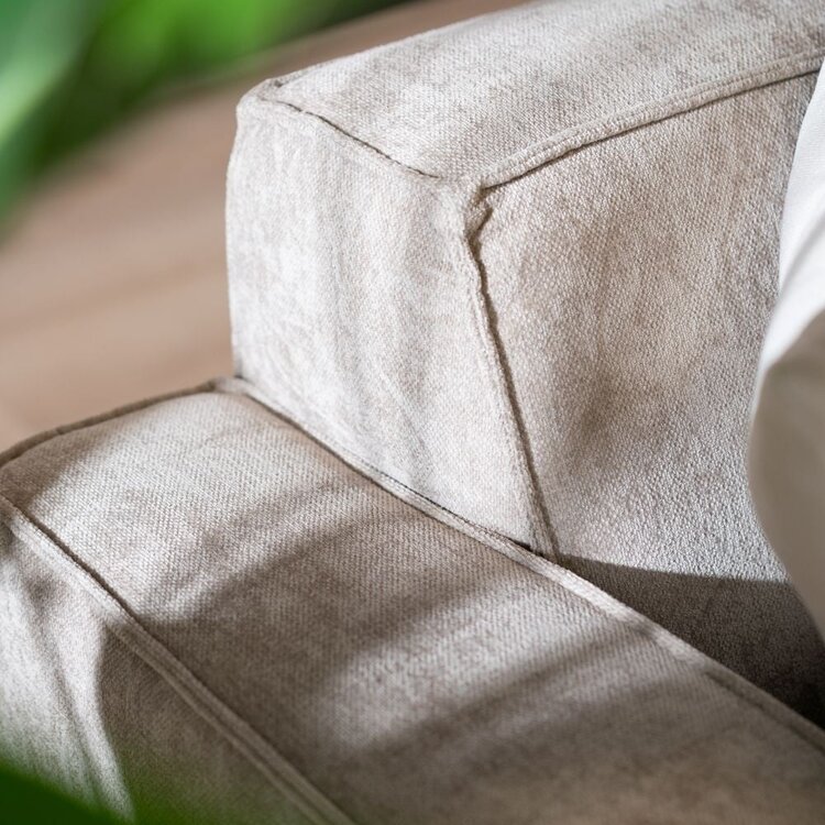 Ecksofa Kansas Stoff taupe rechts