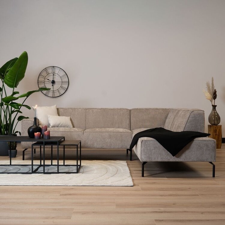 Ecksofa Kansas Stoff taupe rechts