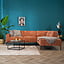 Ecksofa Kansas Stoff terracotta rechts