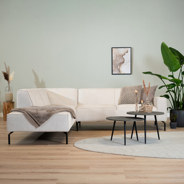 Ecksofa Kansas Stoff beige links