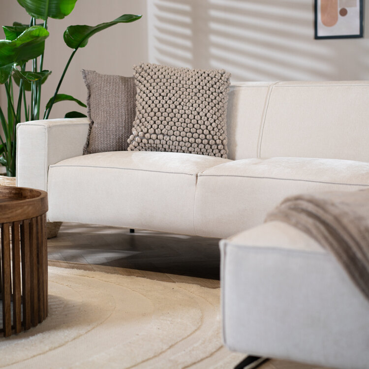 Ecksofa Kansas Stoff beige links