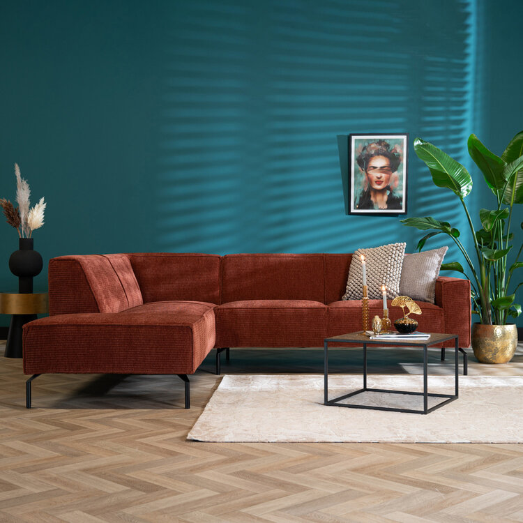 Ecksofa Kansas Chenille kupfer links