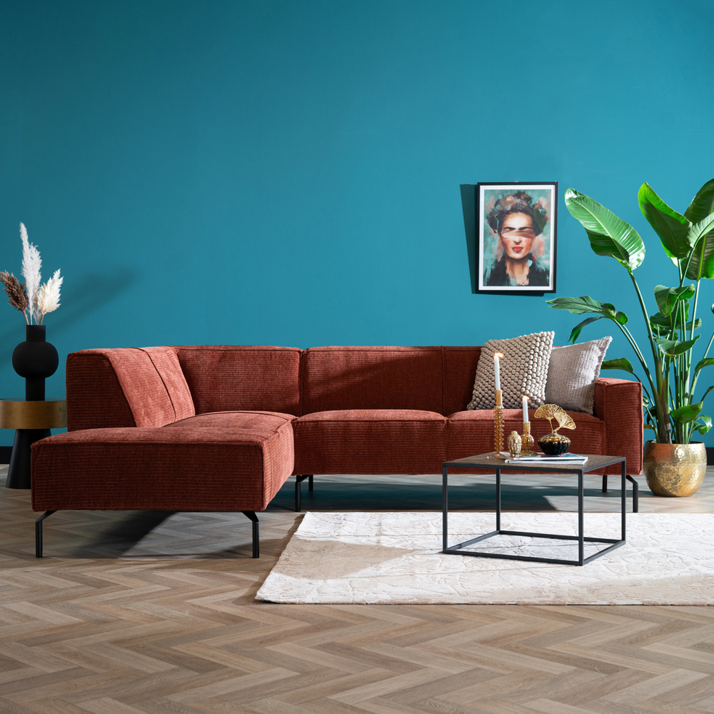 Ecksofa Kansas Chenille kupfer links