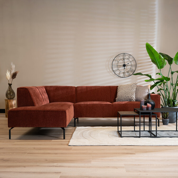 Ecksofa Kansas Chenille kupfer links