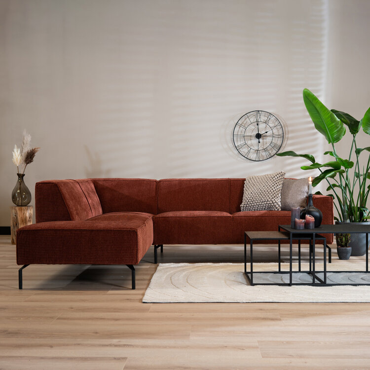 Ecksofa Kansas Chenille kupfer links