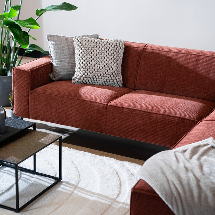 Ecksofa Kansas Chenille kupfer links