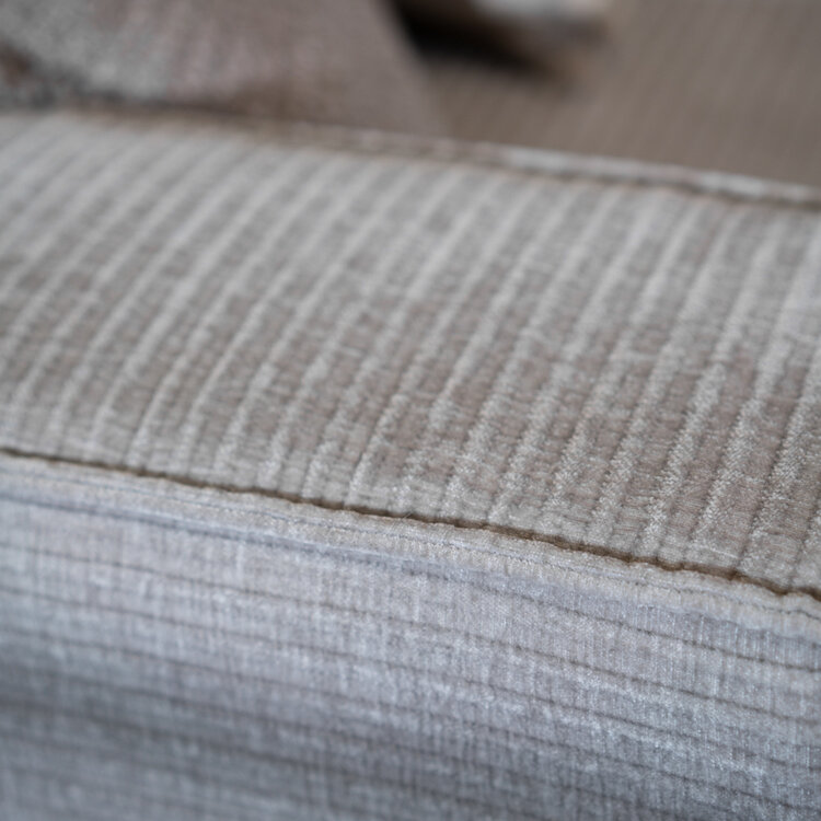 Ecksofa Kansas Chenille hellgrau links