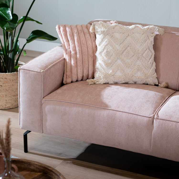 Ecksofa Kansas Stoff rosa links