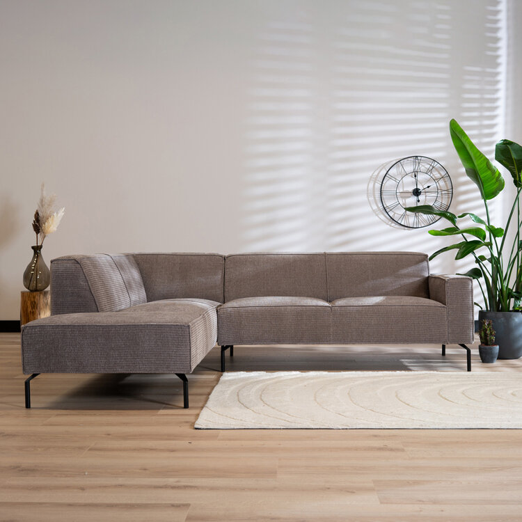 Ecksofa Kansas Chenille taupe links