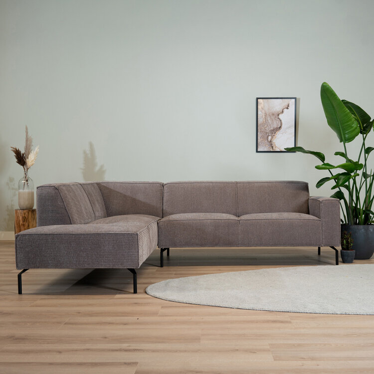 Ecksofa Kansas Chenille taupe links