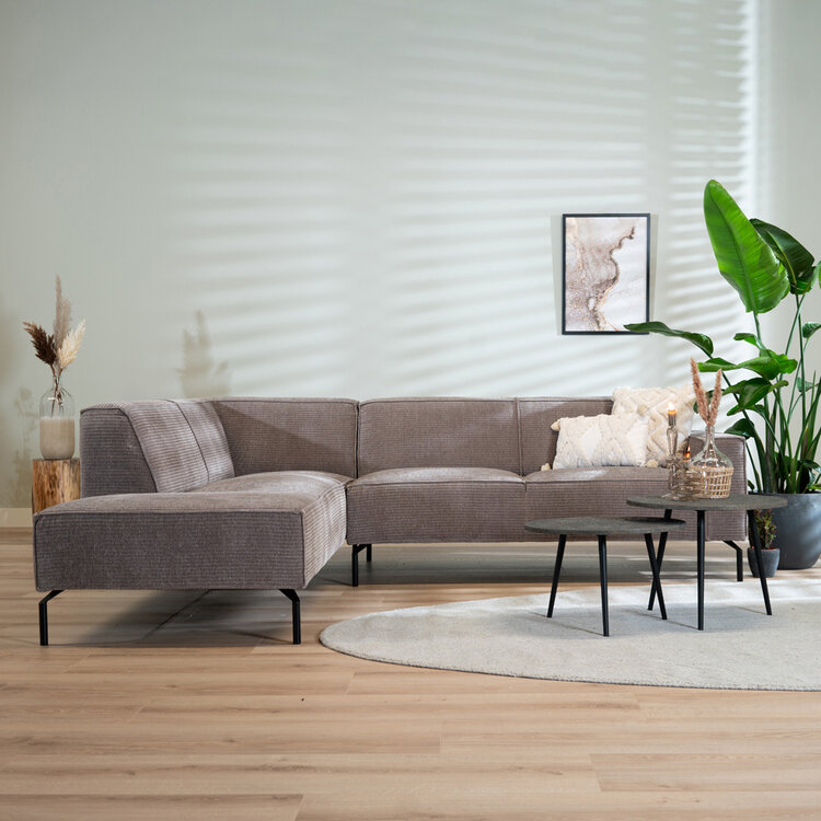 Ecksofa Kansas Chenille taupe links