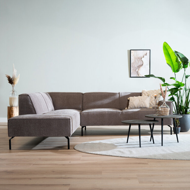 Ecksofa Kansas Chenille taupe links