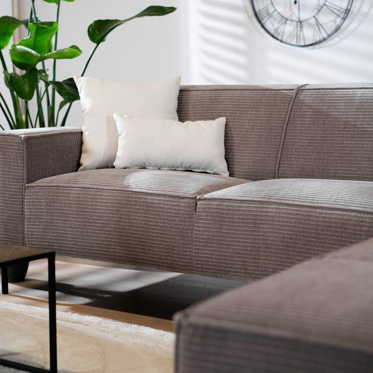 Ecksofa Kansas Chenille taupe links